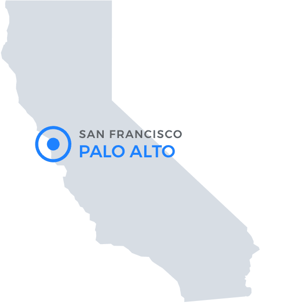 Palo Alto - San Francisco Map